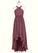 Eva A-Line Chiffon Asymmetrical Junior Bridesmaid Dress P0019969