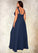 Everleigh A-Line Pleated Chiffon Floor-Length Dress P0019636