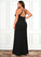 Jaylen Mermaid Pleated Mesh Floor-Length Dress P0019604