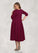 Aubrey A-Line Stretch Crepe Tea-Length Dress P0019961