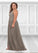 Jaylyn A-Line Sequins Chiffon Floor-Length Dress P0019874