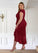 Marilyn Sheath Pleated Mesh Asymmetrical Dress P0019846