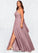 Tanya A-Line Pleated Chiffon Floor-Length Dress P0019598
