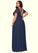Lilian A-Line Ruched Chiffon Floor-Length Dress P0019660