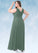 Shayna A-Line Pleated Chiffon Floor-Length Dress P0019699