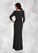 Jaida Mermaid Sequins Luxe Knit Floor-Length Dress P0019948