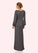 Janelle A-Line Lace Mesh Floor-Length Dress P0019879