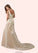 Kayden A-Line Sequins Tulle Chapel Train Dress P0020116