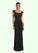 Rachael Sheath Sequins Lace Floor-Length Dress P0019909