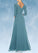Angelina A-Line Sequins Chiffon Floor-Length Dress P0019887