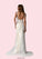 Amanda Mermaid Sequins Tulle Chapel Train Dress P0020078