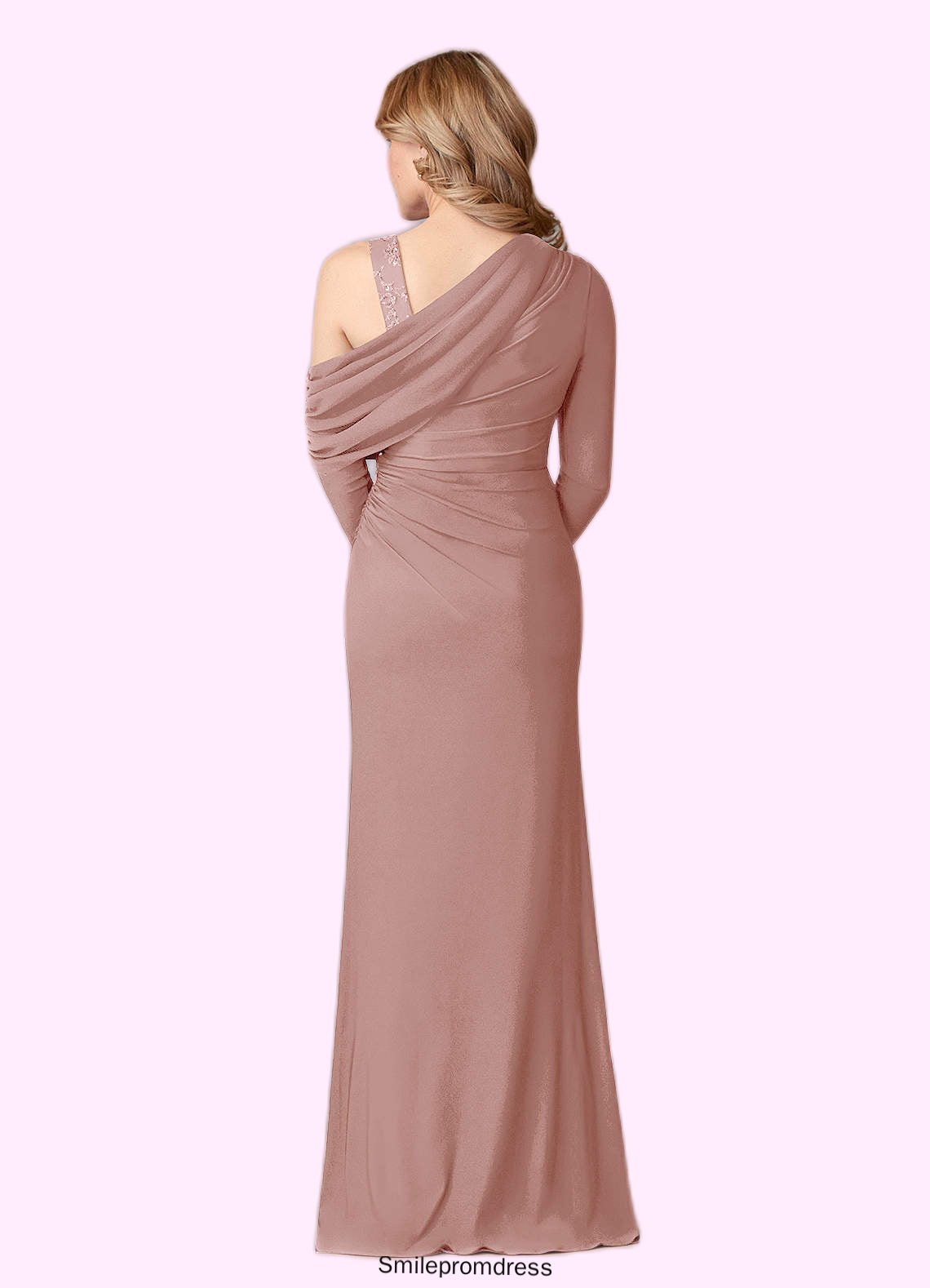 Dana Sheath Lace Floor-Length Dress P0019931