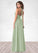 Eden A-Line Pleated Chiffon Floor-Length Dress P0019702