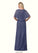 Susanna Mermaid Lace Chiffon Floor-Length Dress P0019902
