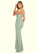 Mireya Sheath Pleated Mesh Floor-Length Dress P0019653