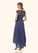 Nora Lace Pleated Chiffon Asymmetrical Dress P0019840
