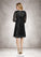 Emilia A-Line Sequins Lace Knee-Length Dress P0019945