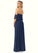 Norma A-Line Off the Shoulder Chiffon Floor-Length Dress P0019762