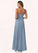 Penelope A-Line Sweetheart Neckline Chiffon Floor-Length Dress P0019701