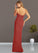 Donna Sheath Square Neckline Chiffon Floor-Length Dress P0019621