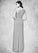Katrina A-Line One Shoulder Stretch Chiffon Floor-Length Dress P0019772