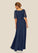 Kamila A-Line Pleated Matte Satin Floor-Length Dress P0019869