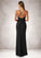 Blanche Sheath Pleated Luxe Knit Floor-Length Dress P0019709