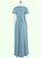 Carla A-Line Ruched Chiffon Floor-Length Junior Bridesmaid Dress P0020004