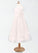 Nataly Tulle Boatneck Tea-Length Dress P0020163