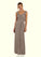 Leslie A-Line Lace Mesh Floor-Length Dress P0019826