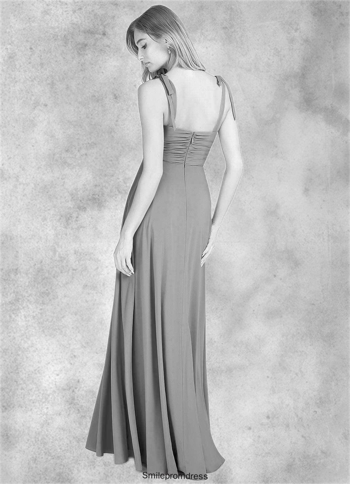 Beatrice A-Line Sweetheart Neckline Stretch Chiffon Floor-Length Dress P0019726