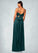 Iyana A-Line Stretch Satin Floor-Length Dress P0019692