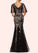 Celia Mermaid Sequins Tulle Floor-Length Dress P0019927