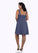 Addyson A-Line Pleated Chiffon Knee-Length Dress P0019824