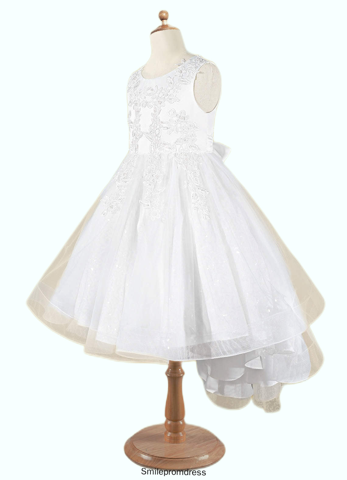 Emilia A-Line Lace Tulle Asymmetrical Dress P0020162