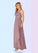 Ellie A-Line Pleated Chiffon Floor-Length Dress P0019828
