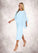 Zoe Sheath Sequins Chiffon Midi Length Dress P0019867