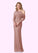 Dana Sheath Lace Floor-Length Dress P0019931