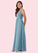 Sophie A-Line Pleated Chiffon Floor-Length Junior Bridesmaid Dress P0019997