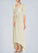 Alexandra A-Line Ruched Metallic Knit Asymmetrical Dress P0019962