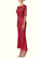 Dana Mermaid Sequins Lace Ballerina Length Dress P0019890