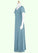 Carla A-Line Ruched Chiffon Floor-Length Junior Bridesmaid Dress P0020004