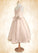 Ariana A-Line Pleated Tulle Tea-Length Dress P0020149