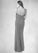 Georgia Sheath Pleated Luxe Knit Floor-Length Dress P0019801