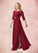 Adelyn A-Line Lace Floor-Length Dress P0019908