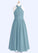Nora A-Line Pleated Chiffon Floor-Length Junior Bridesmaid Dress P0019988