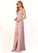 Izabelle A-Line Stretch Chiffon Floor-Length Dress P0019710