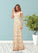 Marley Sheath Sequins Lace Floor-Length Dress P0020030