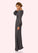 Janelle A-Line Lace Mesh Floor-Length Dress P0019879