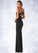 Fatima Sheath Ruched Luxe Knit Floor-Length Dress P0019770